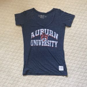 NEW Auburn University Retro Brand V-Neck Tee